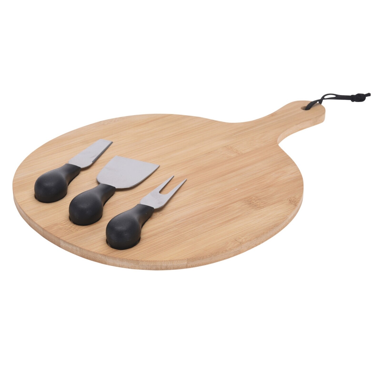 neuetischkultur Käse-Set, Brett mit Messer Bambusholz