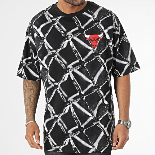 Tee Shirt NBA AOP Chicago Bulls 60357095 Noir