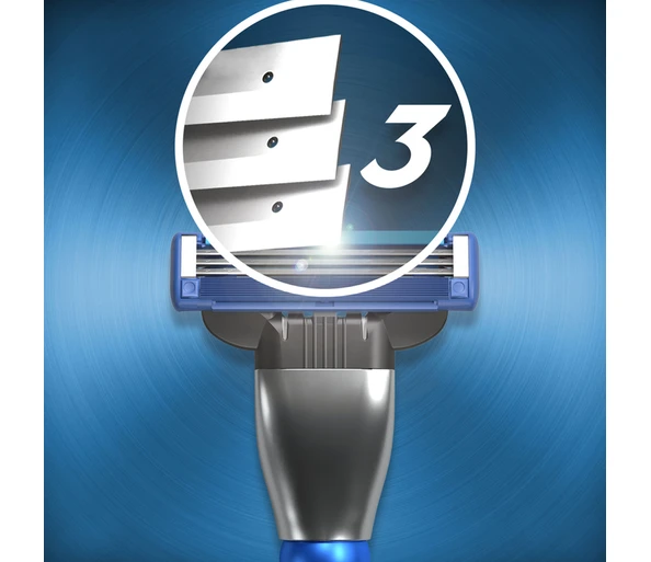 Gillette Mach3 Turbo 3D Rasierer   2 Klingen