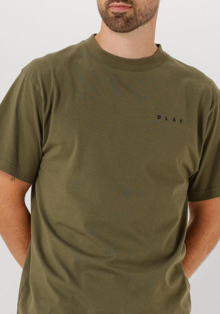 olijf olaf hussein t-shirt lined face tee