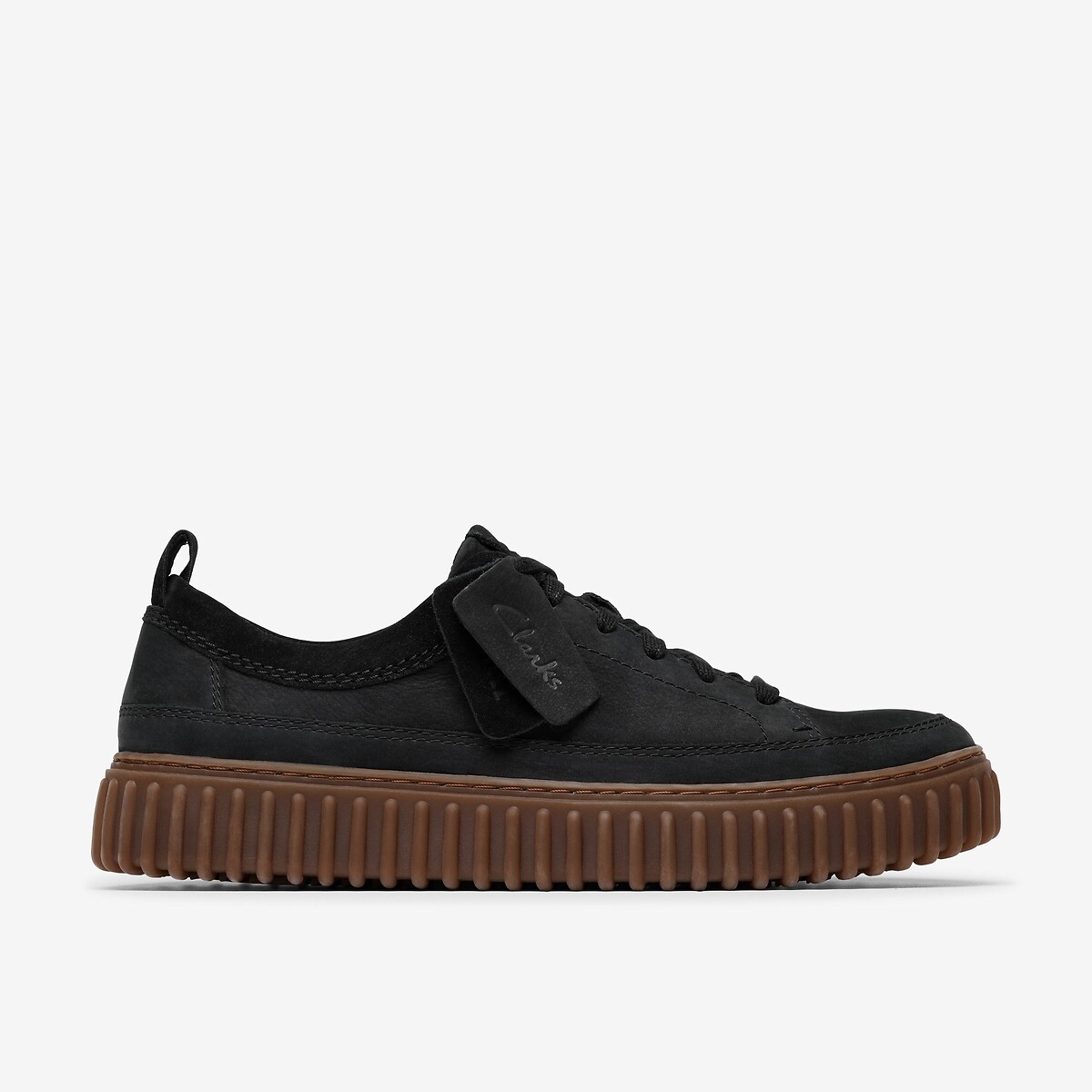 Sapatos de couro nobuck CLARKS Torhill Lace