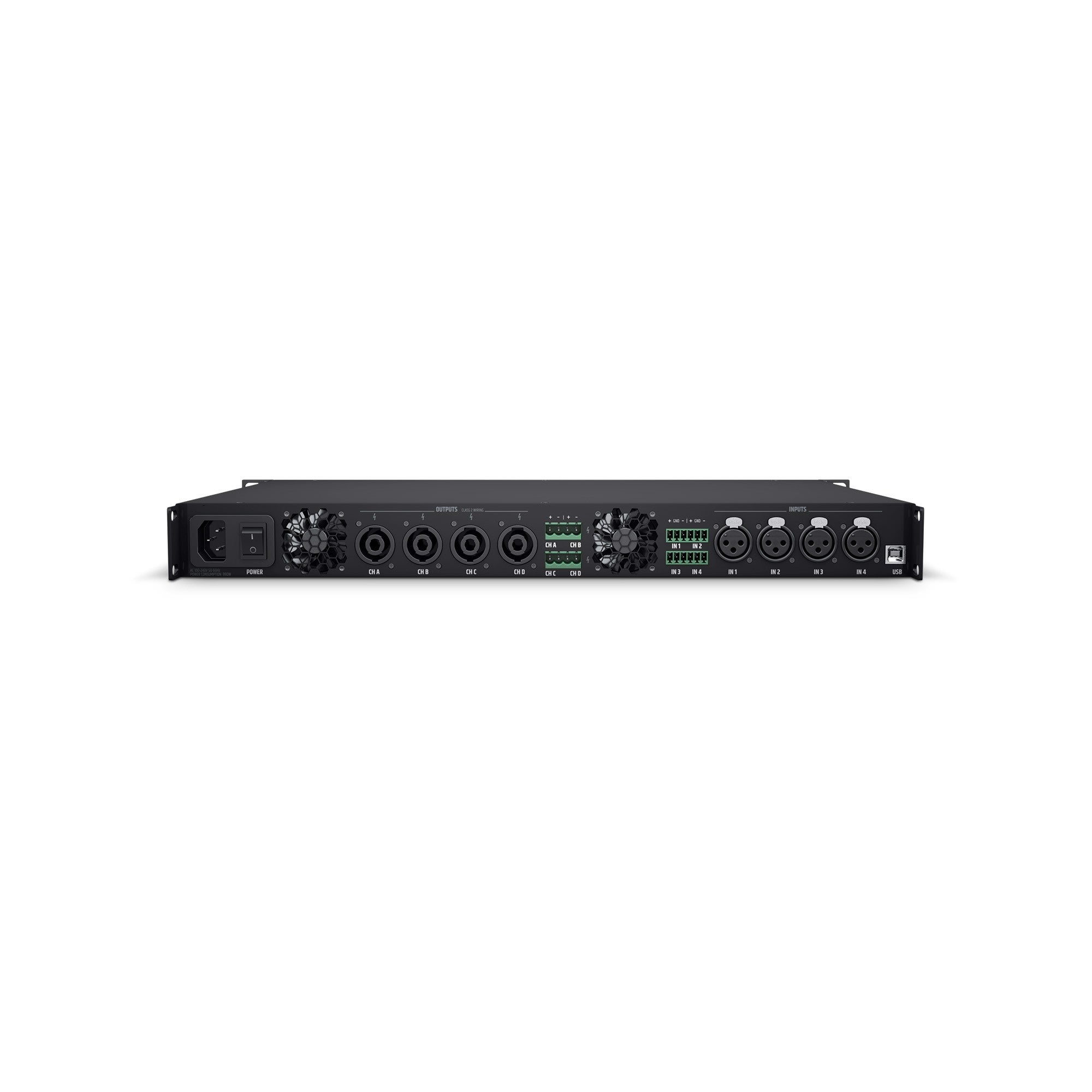 LD Systems CURV 500 IAMP 4-kanaals klasse D installatie versterker