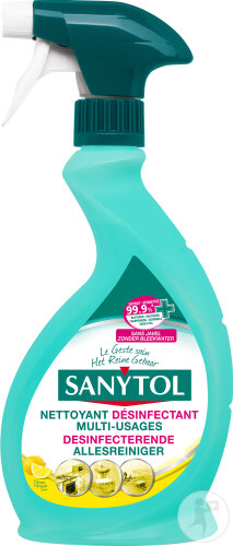 Sanytol Multi-Usages Désinfectant Citron Flacon Spray 500ml