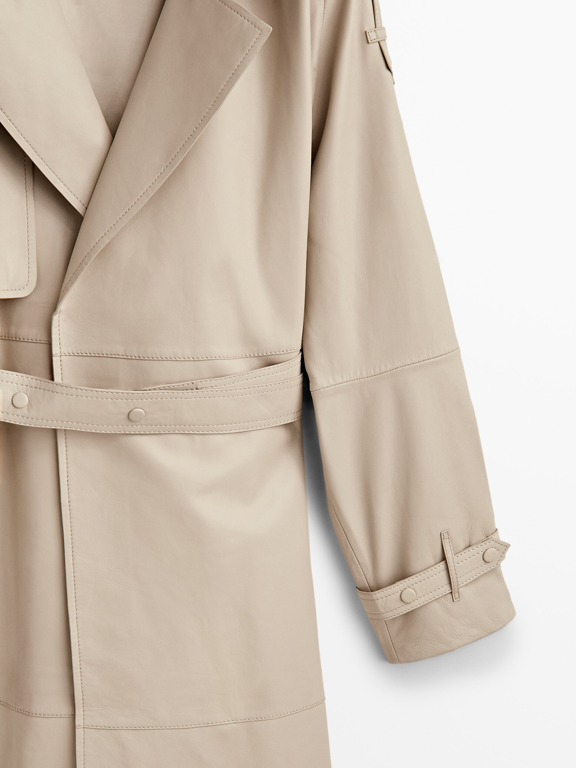 Chaqueta trincheira napa cinturón - ARENA