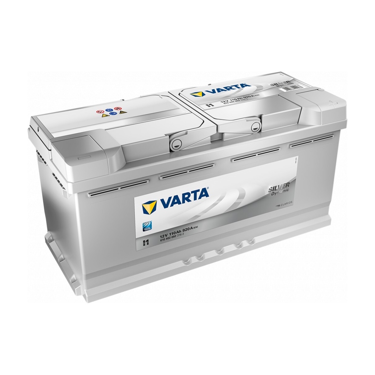 VARTA Silver Dynamic Batteri 12V 110AH 920CCA (393x175x190/190mm) +høyre I1