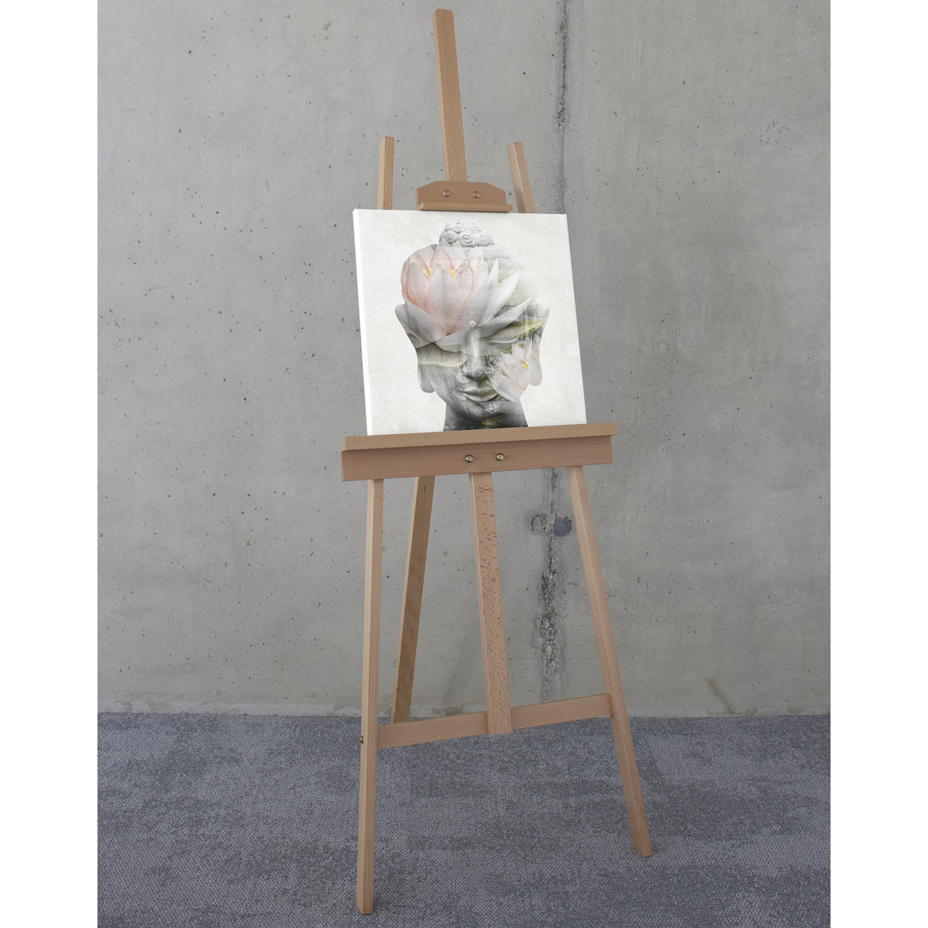 Keilrahmenbild WELLNESS TIME - 40x40 cm