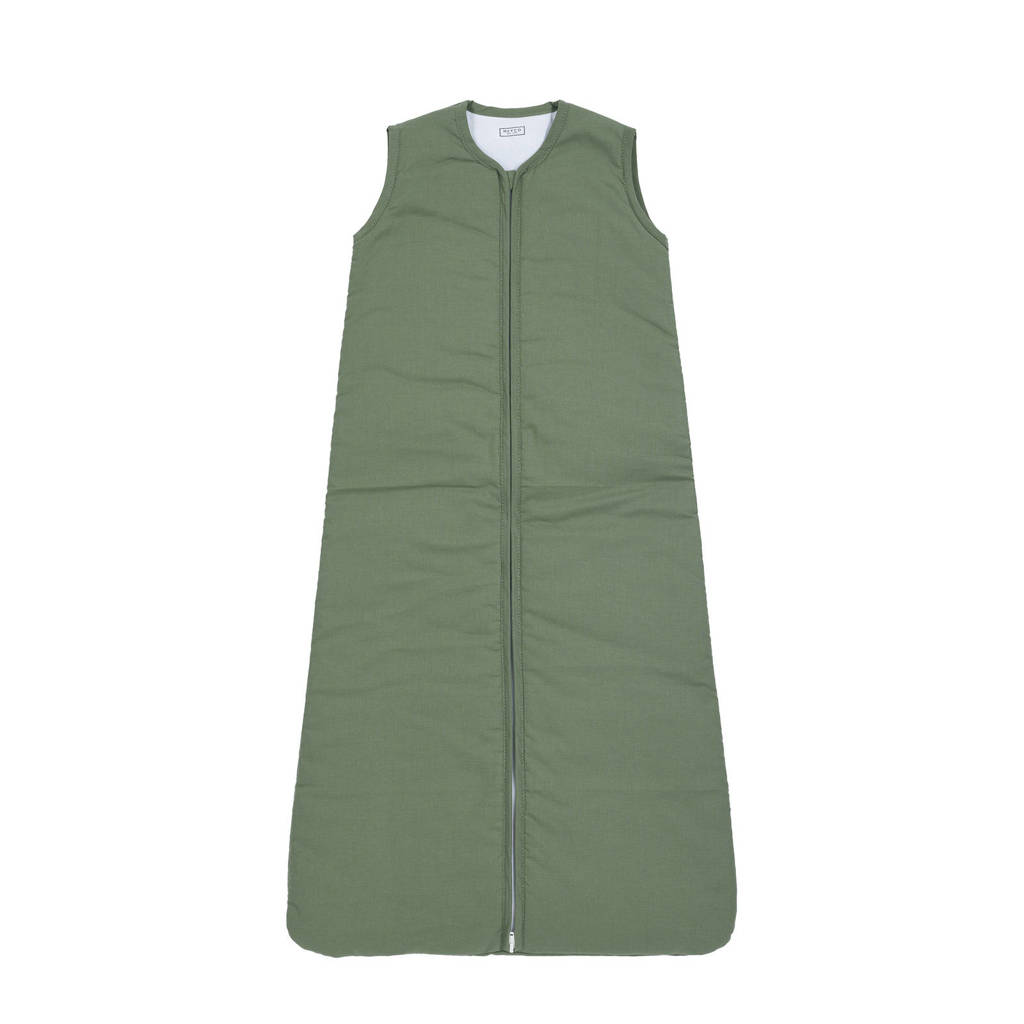 gevoerde baby slaapzak uni forest green