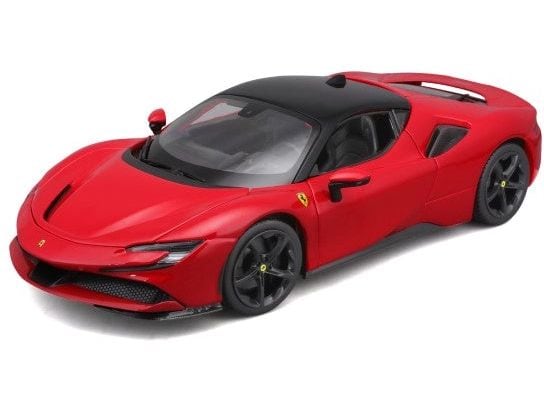 BBurago Ferrari R&P SF90 Stradale Rot 1:18 Sammlermodell im Massstab 1:18