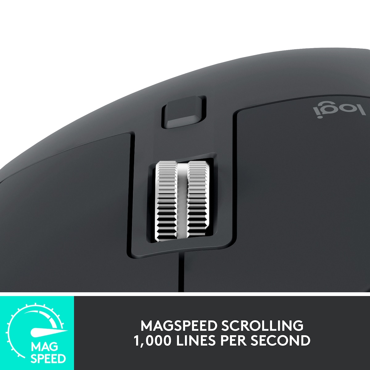 Logitech MX Master 3S trådløs mus (grafitt)