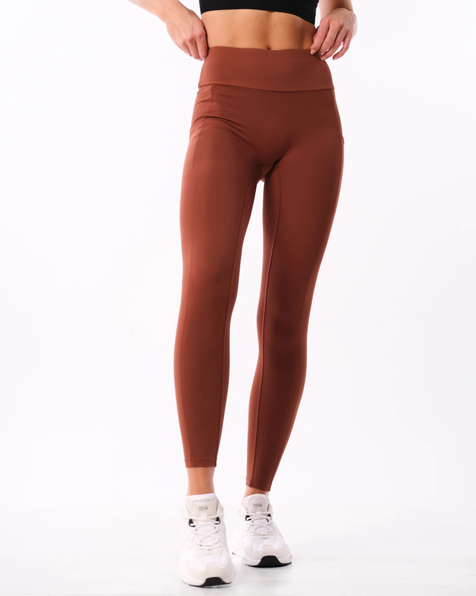 Bumpro Lively Scrunch Pocket Tights Brown Chocolate