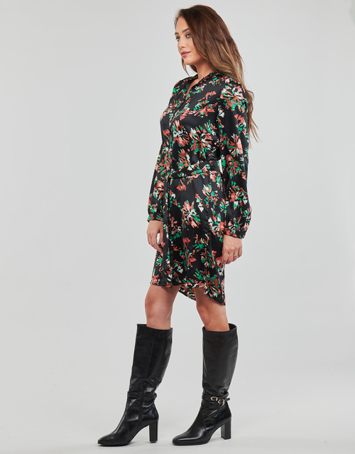 Vero Moda - VMCANA L/S ABK SHIRT DRESS WVN BTQ - Noir