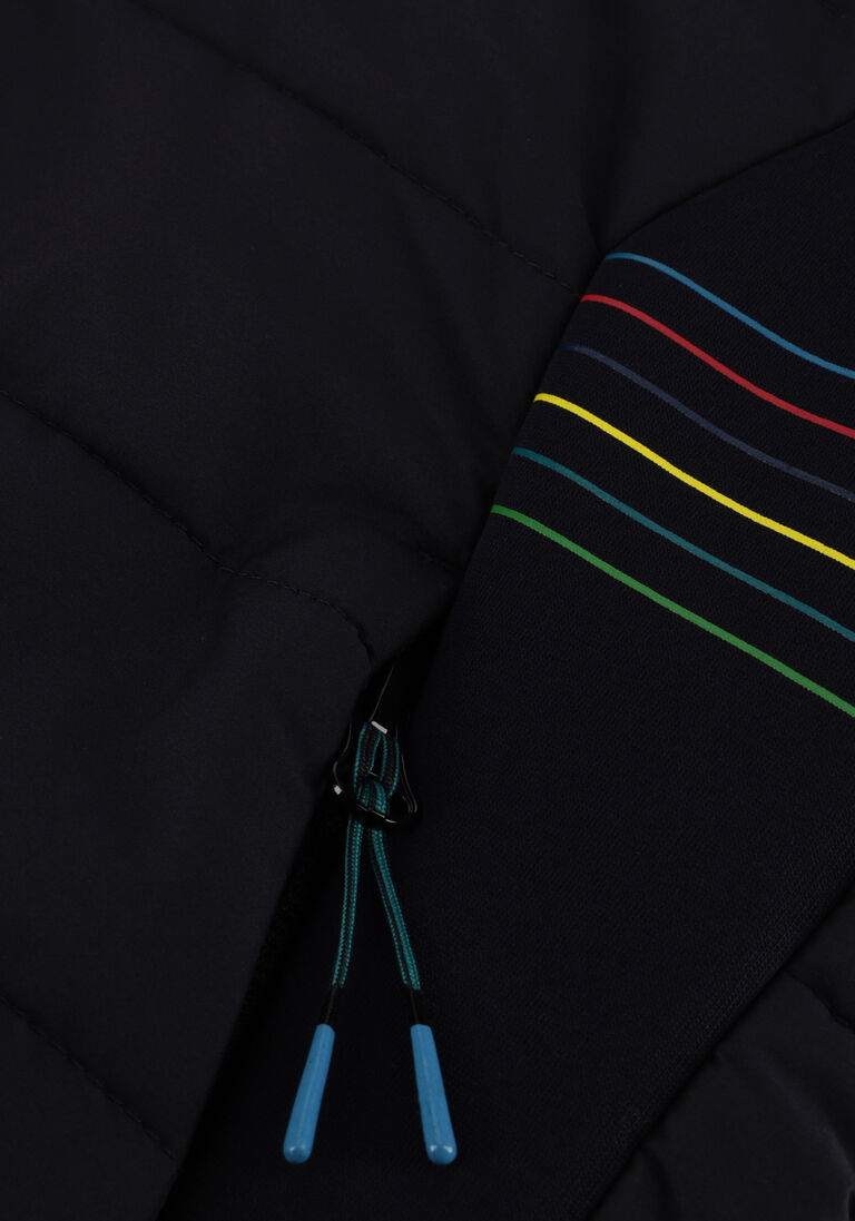 PS PAUL SMITH donkerblauwe ps paul smith gewatteerde jas mens mixed media jacket