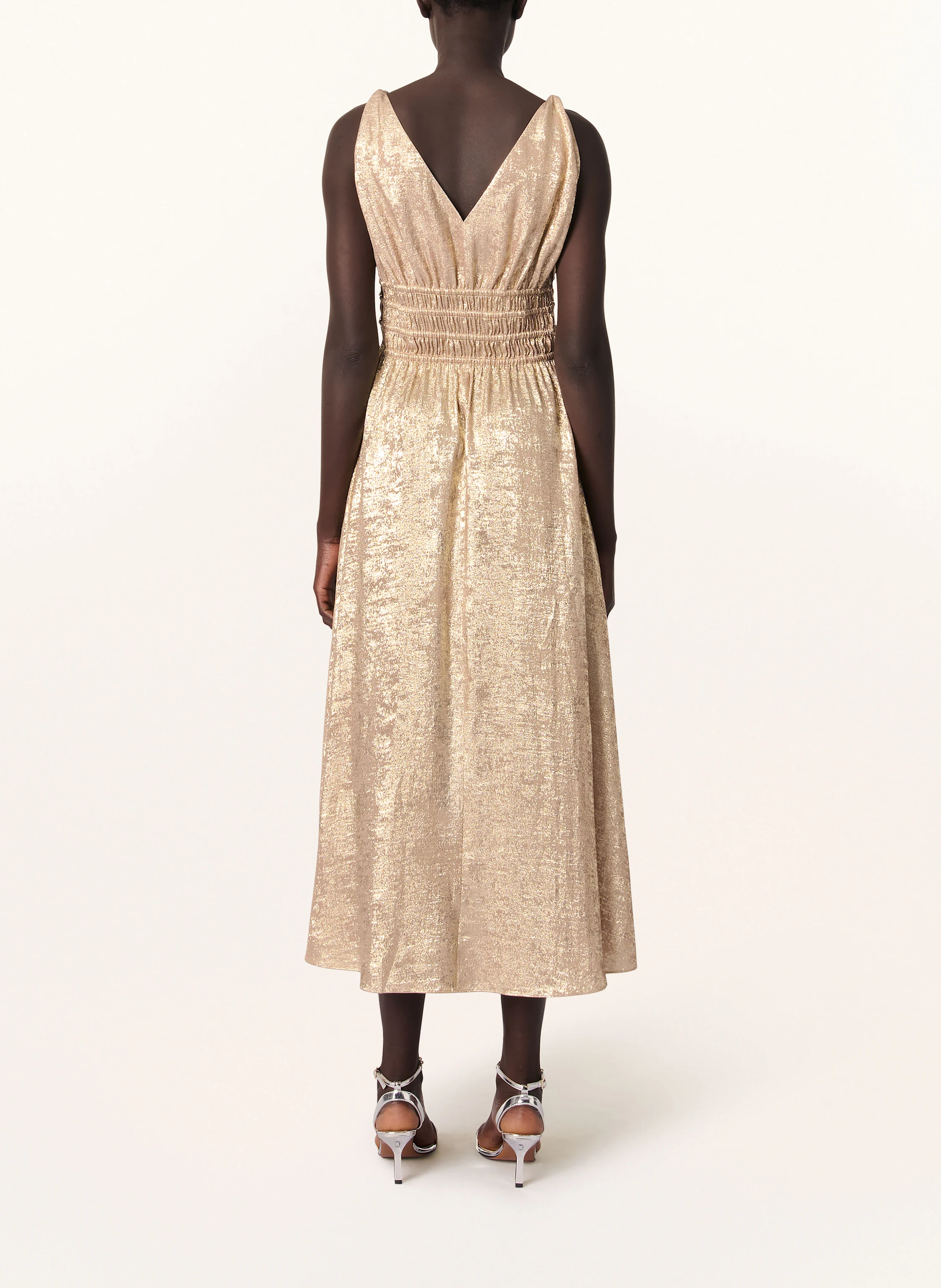 maje Brokatkleid mit Glitzergarn