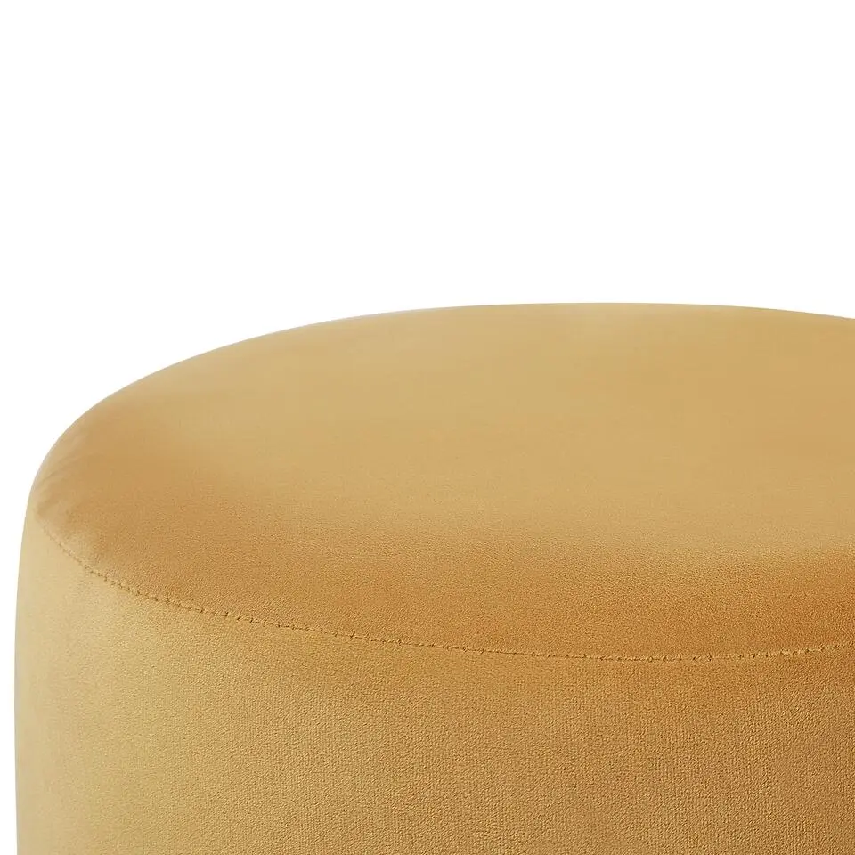 SOPHIA - Poef - Geel - 39 cm - Fluweel