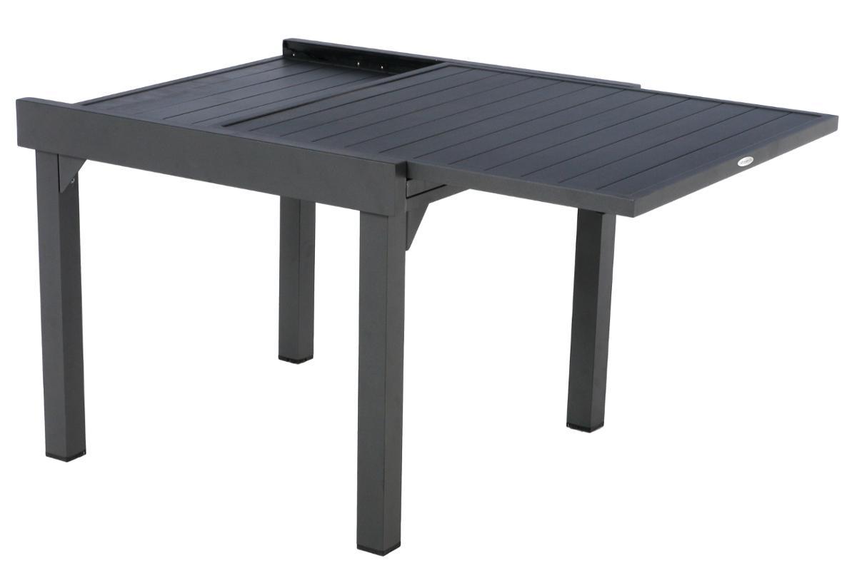TABLE PIAZZA EXTENSIBLE ALUMINIUM GRAPHITE 8 PLACES
