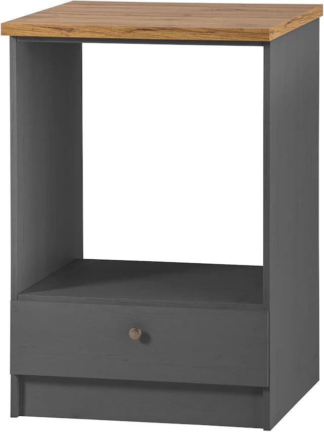 KOCHSTATION Herdumbauschrank »KS-Westminster, Herdumbau, Unterschrank, Ofenschrank, Küchenschrank« Breite 63 cm, Nischenmass B/T/H 56,8/62,5/58,8 cm, mit 1 Schubkasten