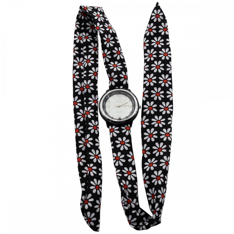 Montre Femme CHTIME bracelet Tissu Noir