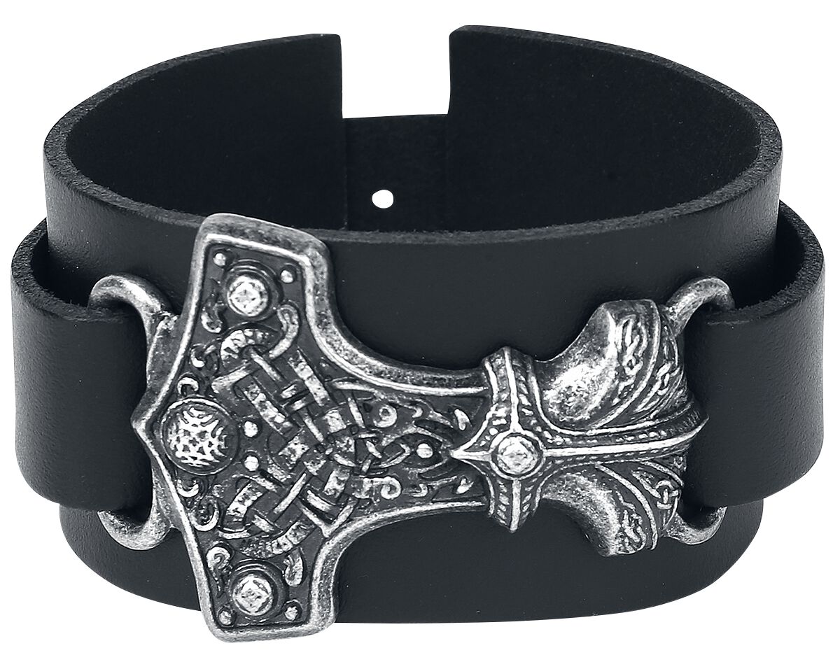 Marteau De Thor | Alchemy Gothic Bracelet en cuir