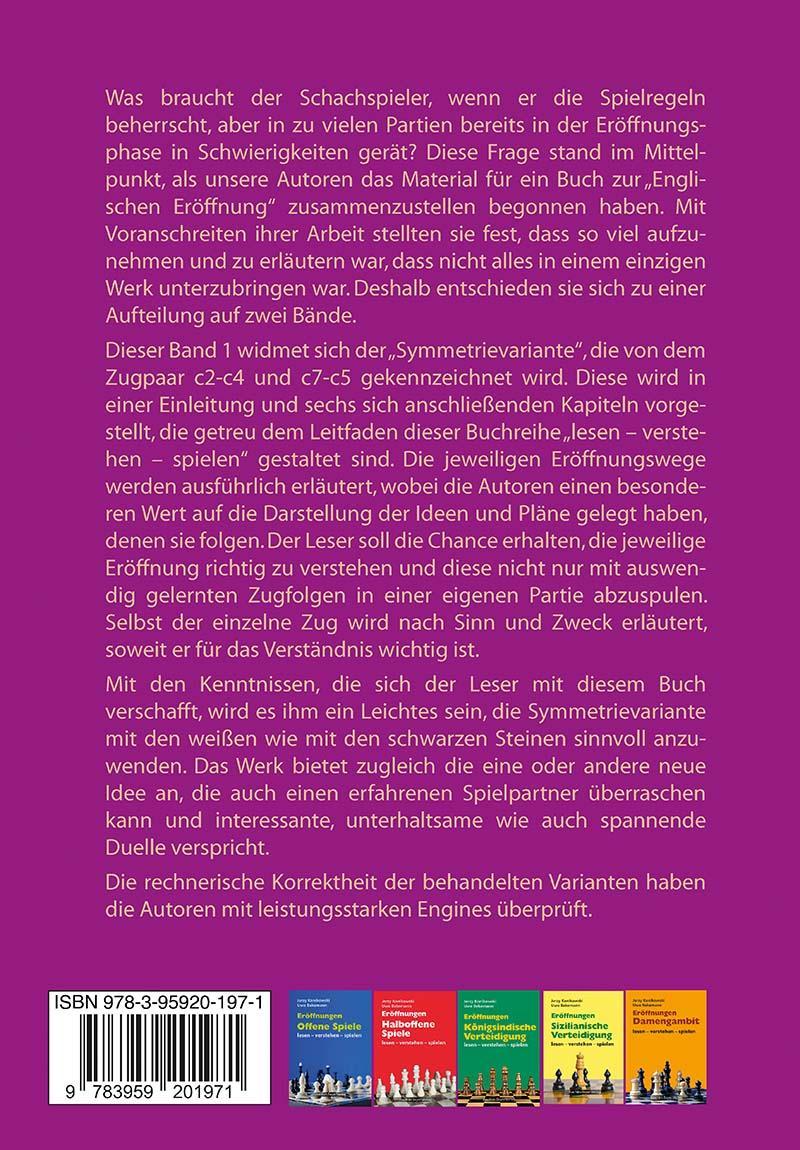 Eröffnungen - Englische Eröffnung Band 1 Symmetrievariante