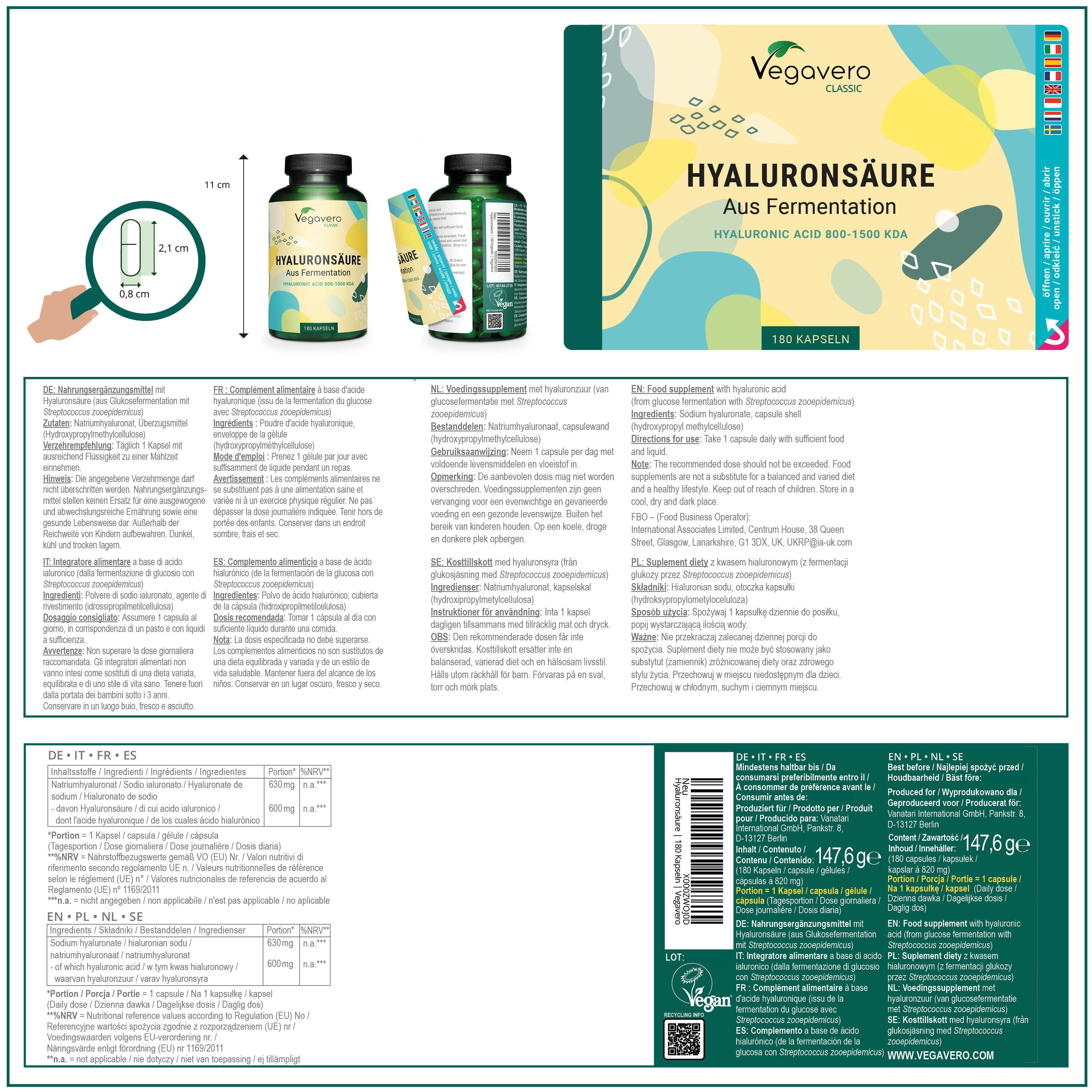 VEGAVERO Hyaluronsaeure