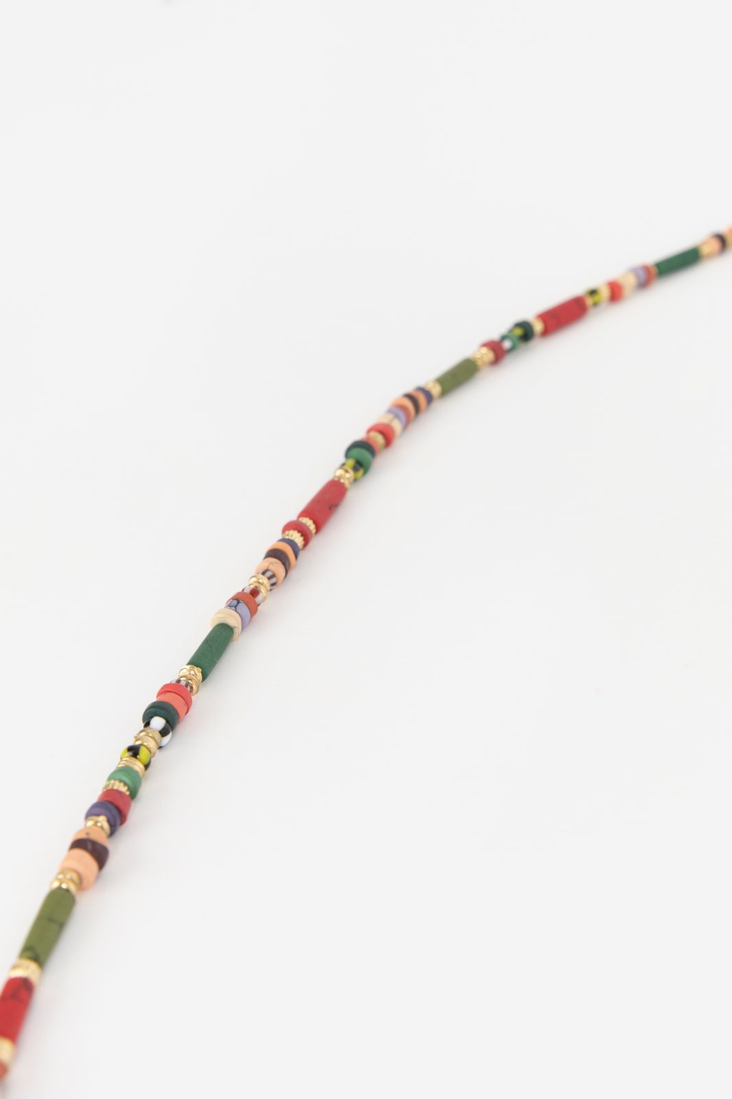 Lange ketting met multicolour kralen