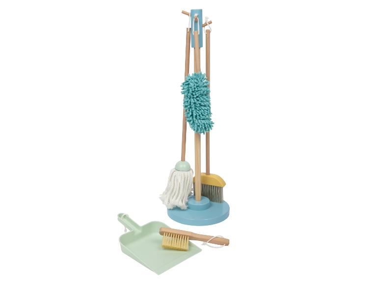 Houten speelgoed strijkplank of schoonmaakset