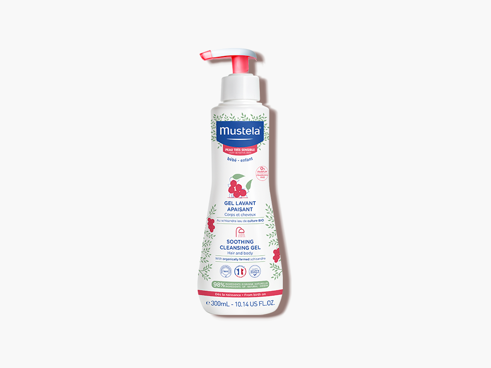 Mustela Beruhigendes Waschgel<br>300 ml, Flasche, Gel