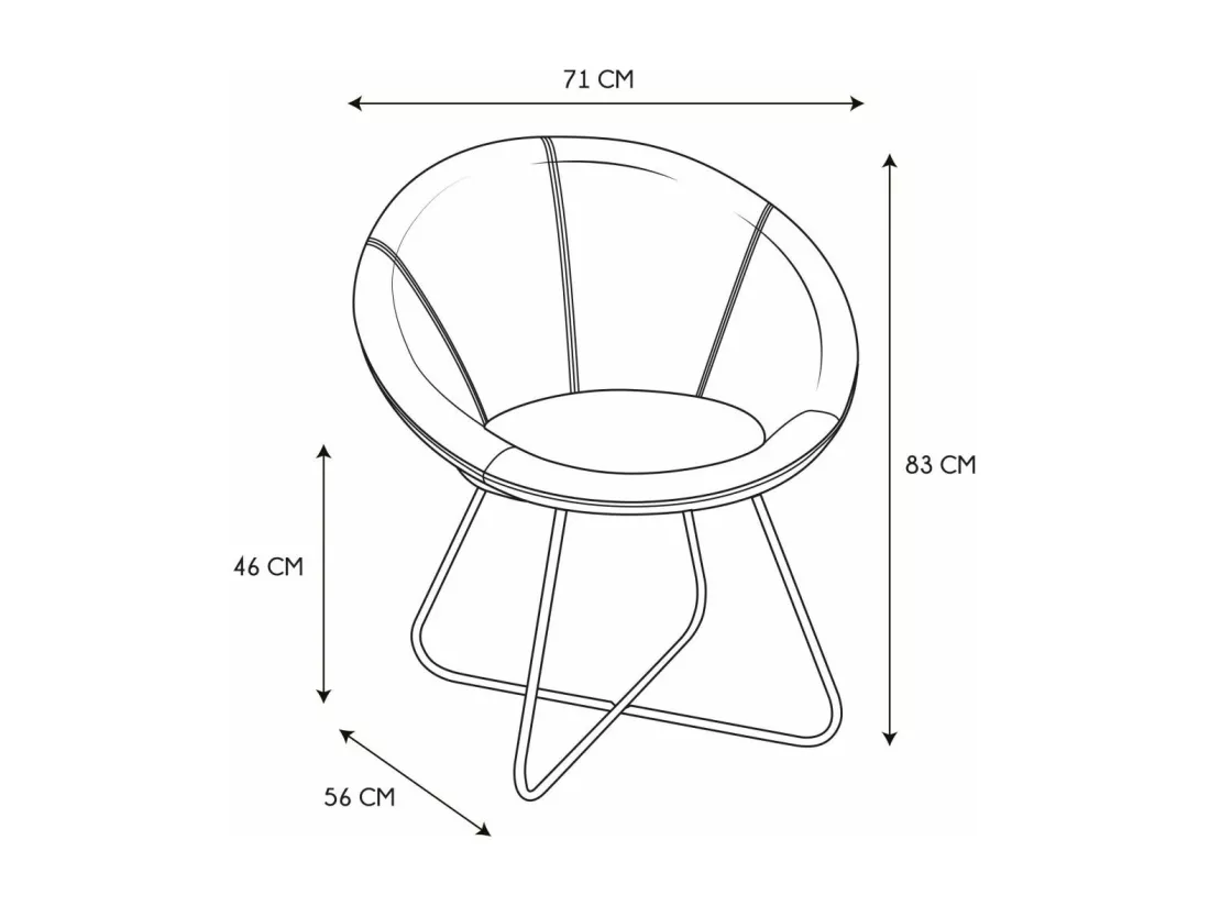 Fauteuil Design Velours 