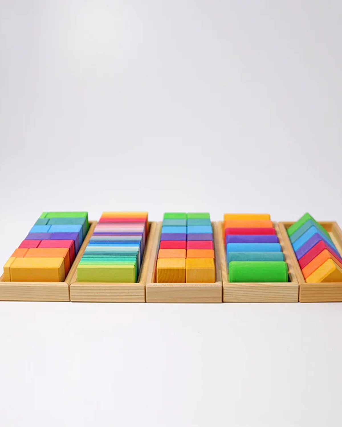 Byggesett – 70 klosser i brett – Bygge, pusle, sortere | Shapes and Colors