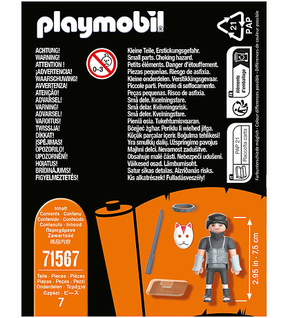 Playmobil Naruto - Itachi - 71567 - 7 Dele