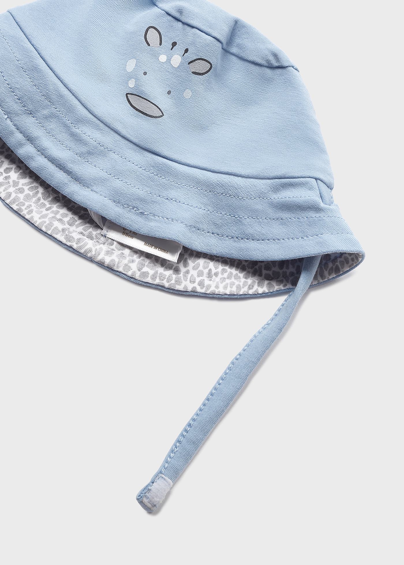 Macacão de algodão sustentável com gorro para recém-nascido