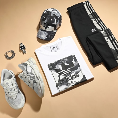 Pantalon Jogging A Bandes Camo HK2808 Noir