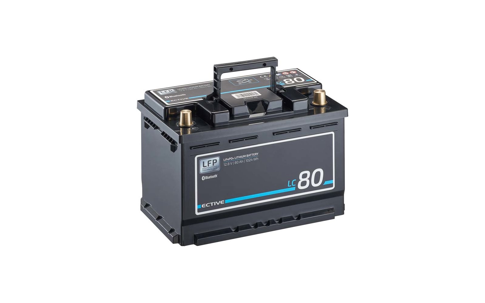 ECTIVE LC 80 LT 12 V LiFePO4 Lithiumbatterie 80 Ah