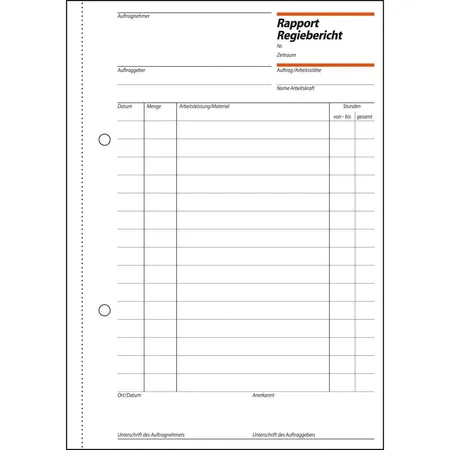 Sigel Rapport / Regiebericht RP510 A5, mit Blaupapier, 100 Blatt
