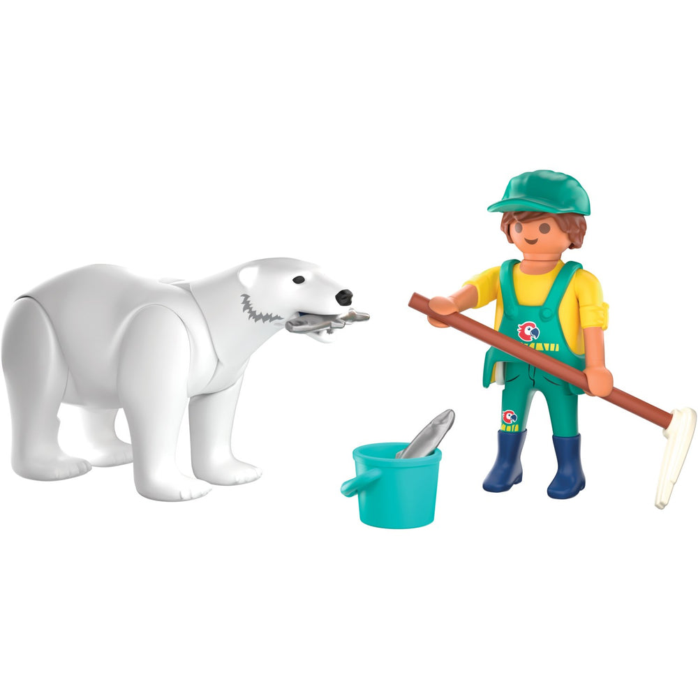 Køb Playmobil® Zoo: Polar Bjørn And Zookeeper