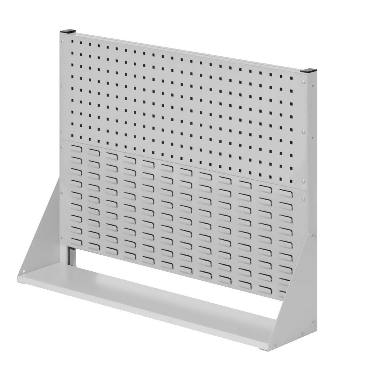 Kappes® RasterPlan Scheidingswanden, enkelzijdig, maat #2 - 1x geperforeerd paneel, 1x gesleufd paneel, lichtgrijs RAL 7035