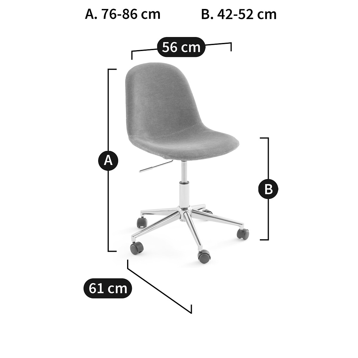LA REDOUTE INTERIEURS<br>Poltrona infantil, em veludo, Paulina