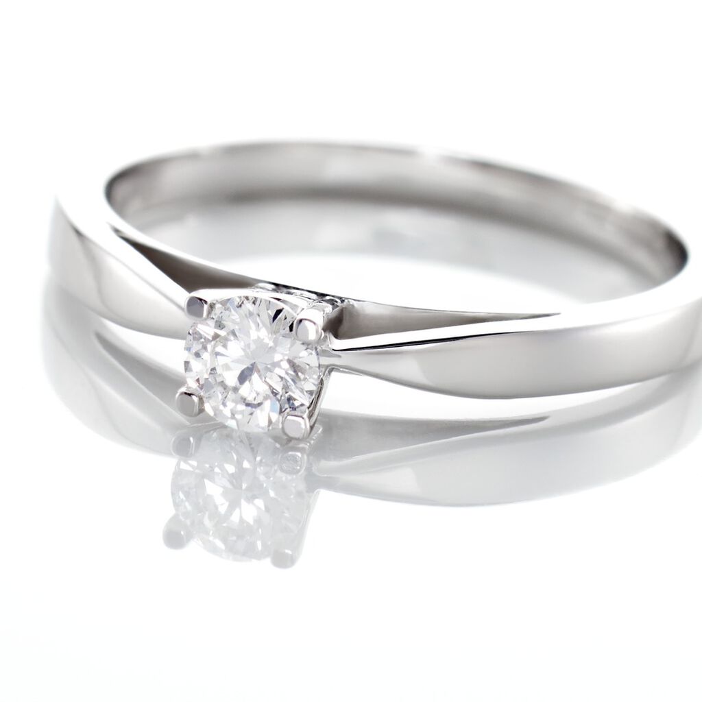 Bague Solitaire Celina Or Blanc Diamant