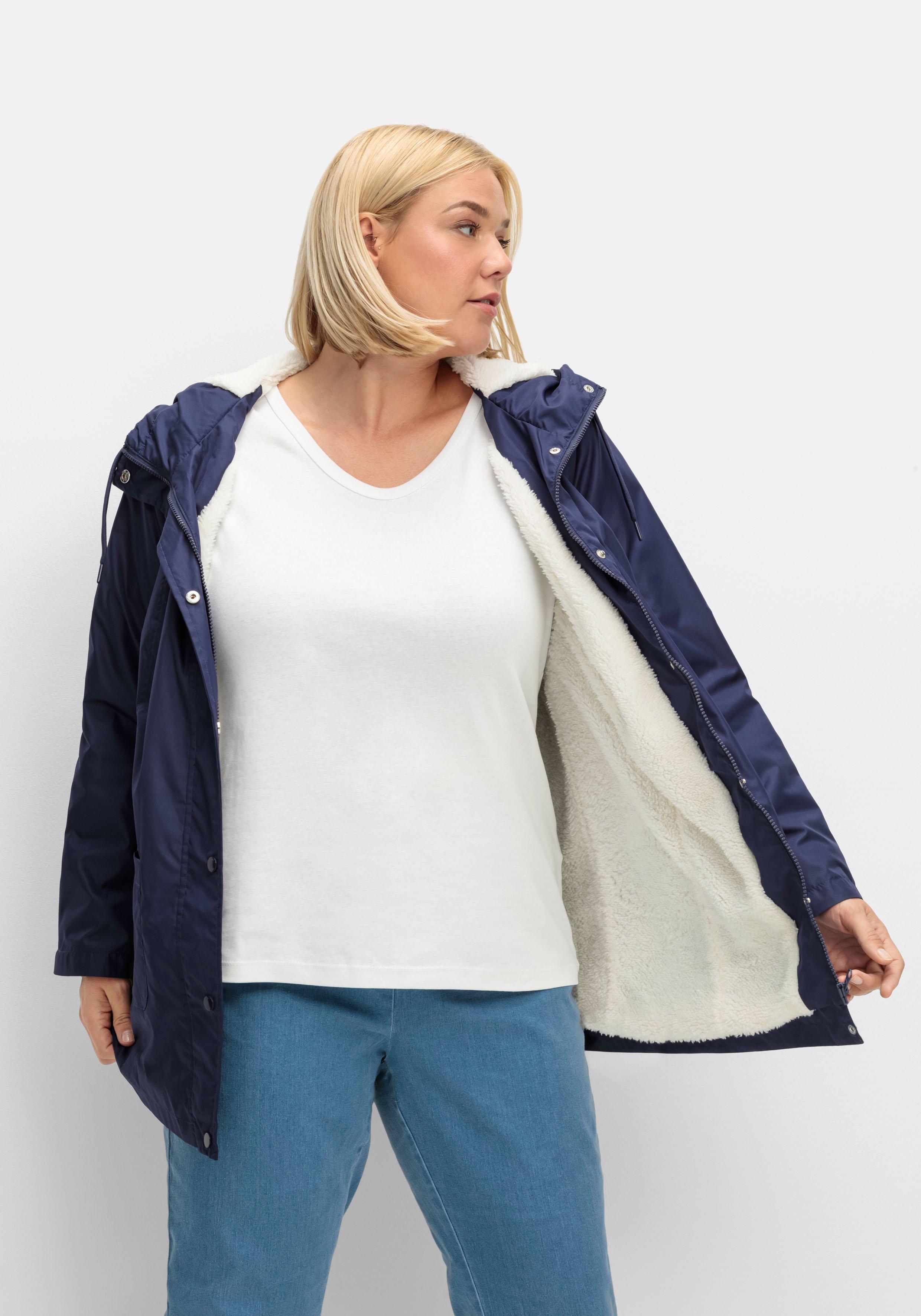 Windjacke mit Futter aus Teddyfleece