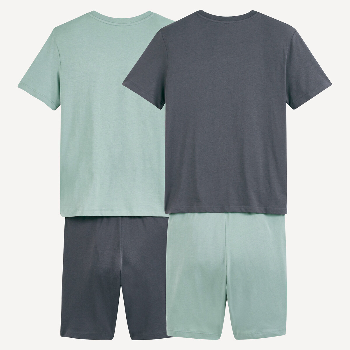 COLEÇÃO LA REDOUTE<br>Conjunto de 2 shorts de pijama de algodão, estampa de surf