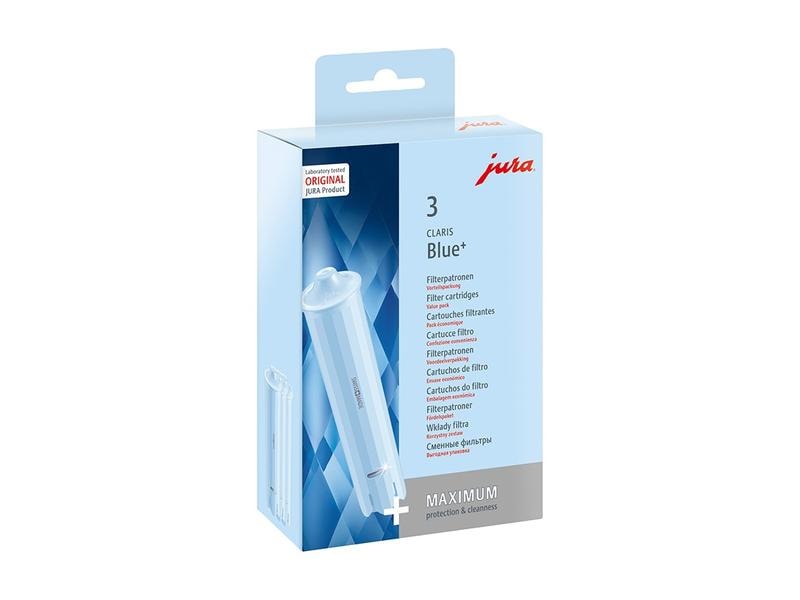JURA Filterpatrone CLARIS Blue  3 Stück Wasserfilter für kompatible JURA Kaffeevollautomaten