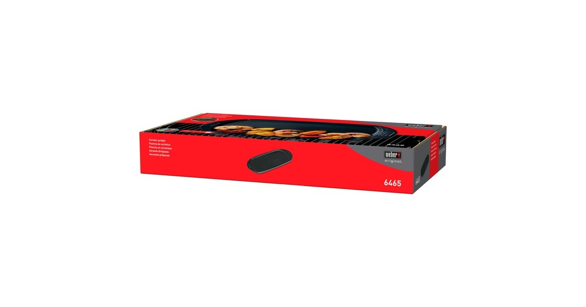 WeberBakplaat grillplaat  (Zwart, 40 x 22 cm)