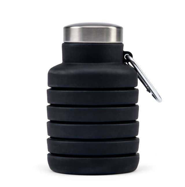 Orrefors Hunting Vattenflaska Silikon, Svart, 500 ml