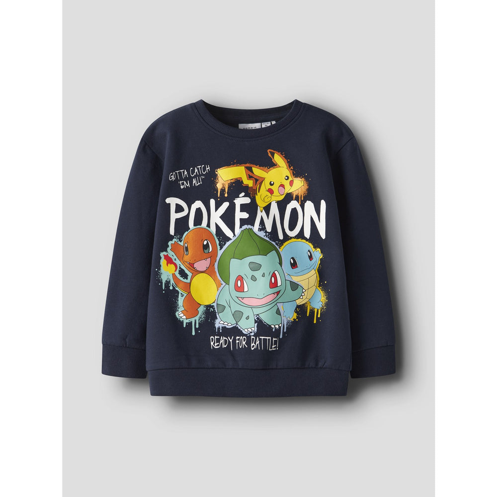 Køb Name It Navy Blazer Nmmnoa Pokemon Nreg Sweat Bru Sky