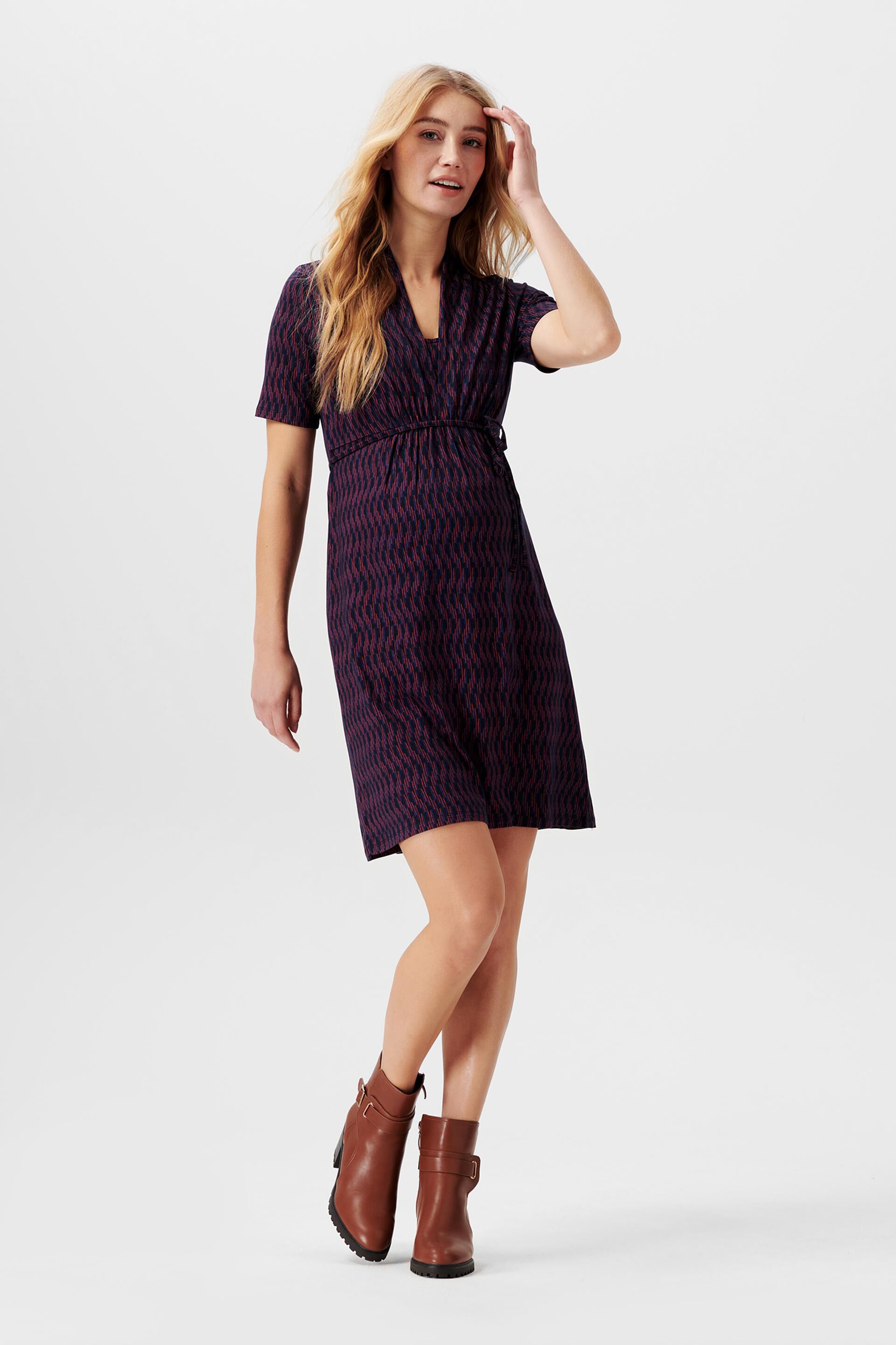 Robe en jersey à motif et fonction d’allaitement