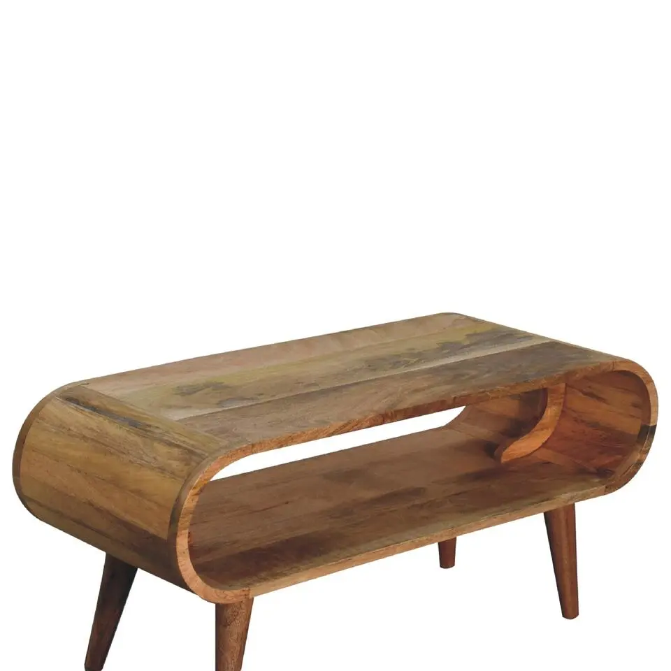 Artisan Furniture Solid hout Amaya Nordic Stijl Eikenlook Salontafel