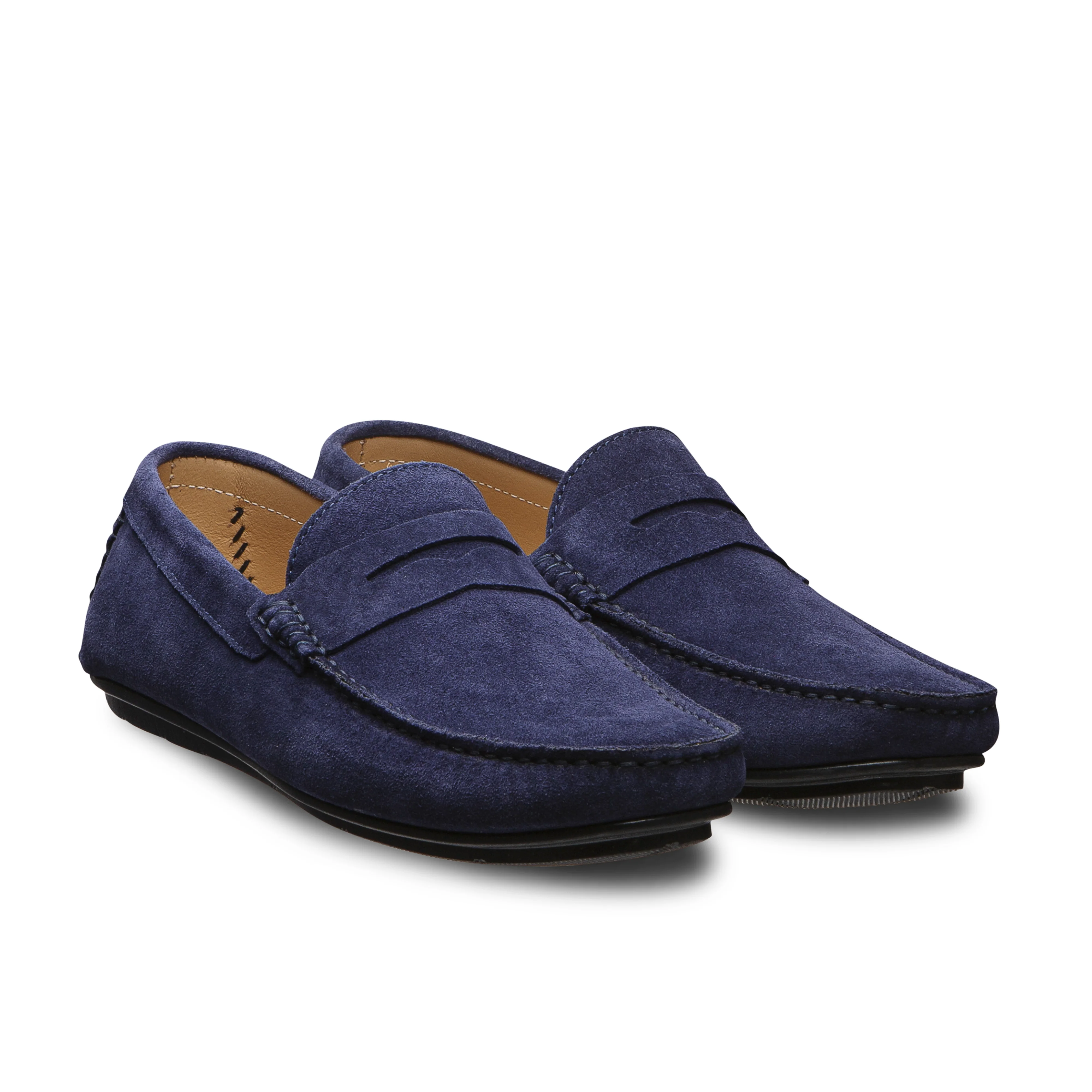 Mocassin d'été driver homme velours marine Fiorano 700