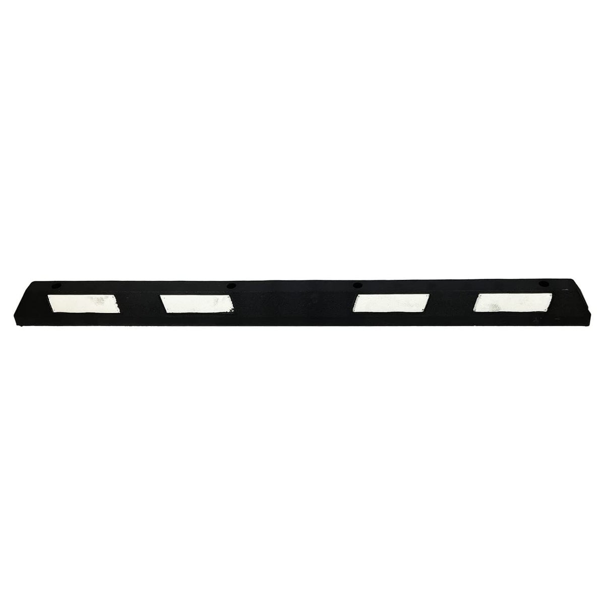 UvV ECOPARK Wielstopper, Parkeerstopper, Impact Protector, Zwart, Gemaakt van Gerecycled Materiaal | Gemaakt in de EU / 180 cm, Wit
