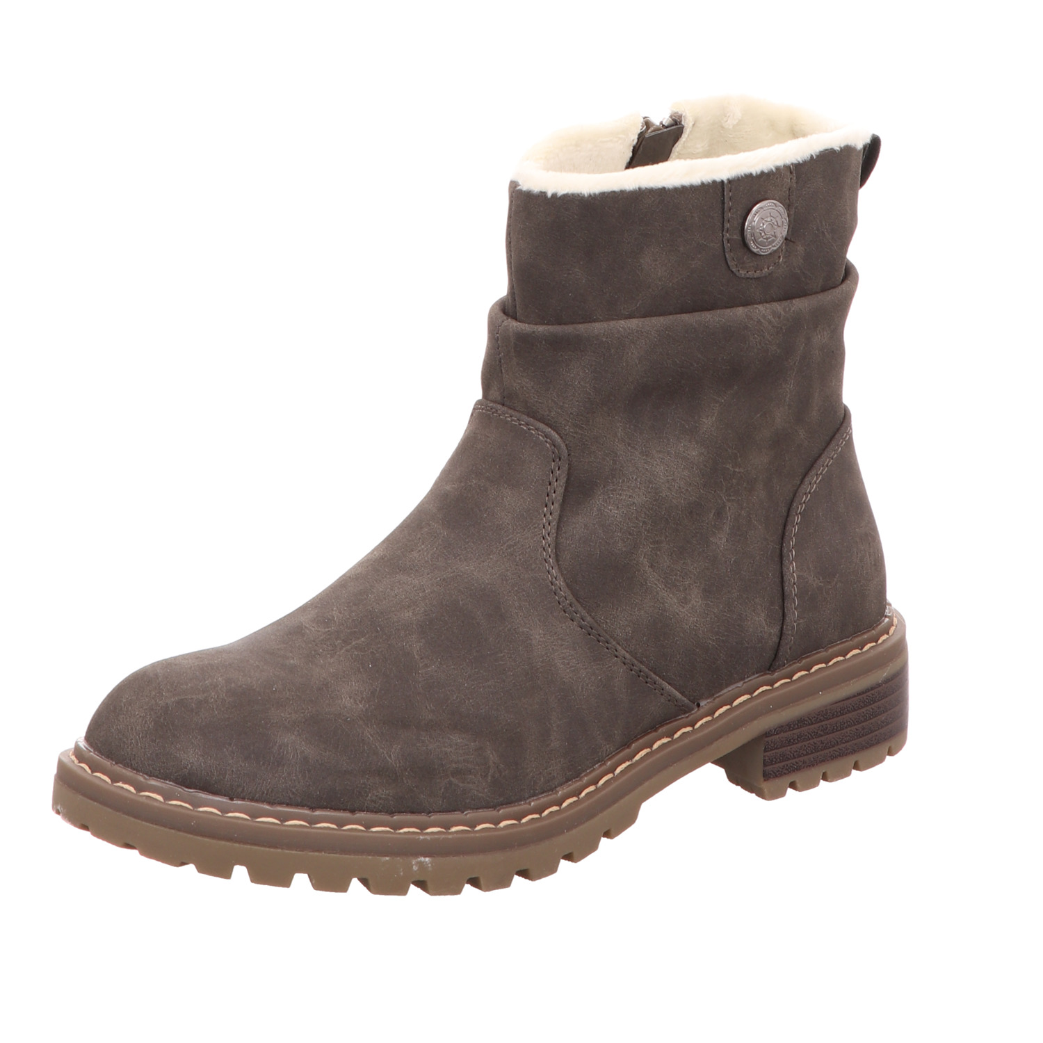 Alyssa Damen-Stiefelette Warmfutter Grau