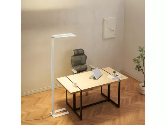 Lampadaire blanc LED dimmable éclairage de bureau - Ephan